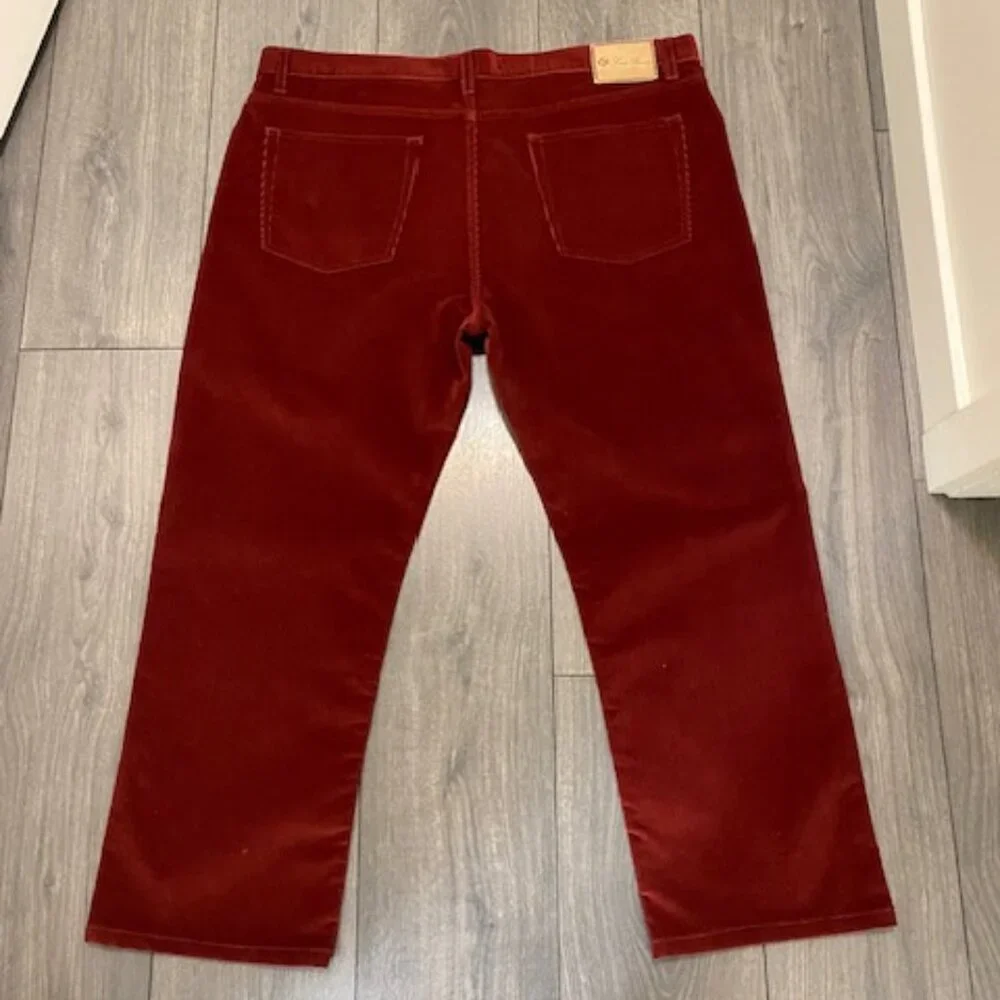 Loro Piana Straight Leg Rust Cords Size US 40